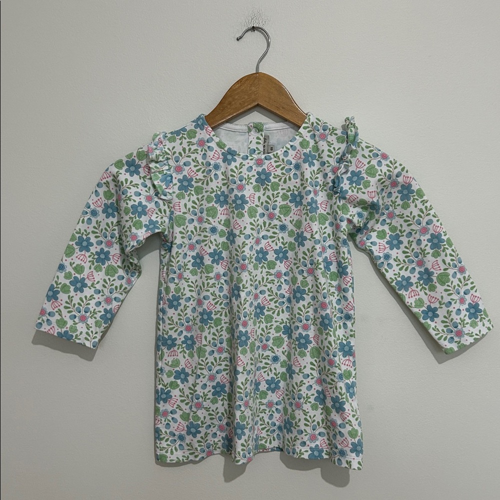 Girls Marco & Lizzy Pima Cotton‎ Floral Top Size 6X EUC